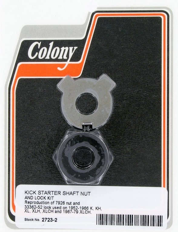 KIT STARTER SHAFT NUT & LOCK KIT